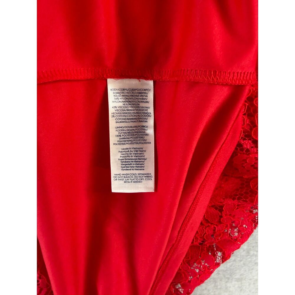Chaps Women’s 20W Plus Size Red Floral Lace Sleeveless Dress NWT 3432 - Picture 3 of 5